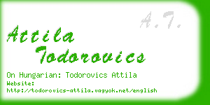 attila todorovics business card